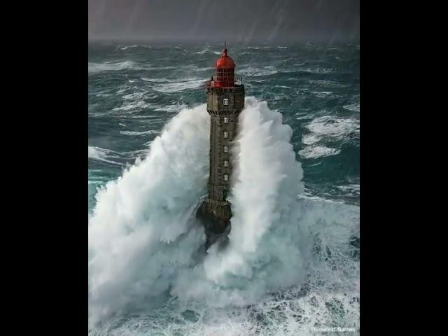 Marais lighthouse France #lighthouse #highseawave #pristineplanet