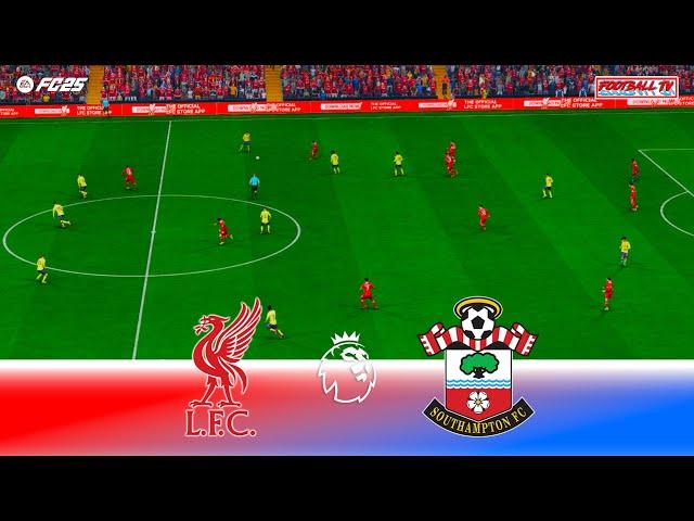 LIVERPOOL vs SOUTHAMPTON - Premier League 2025 | Full Match All Goals | FC 25 Gameplay PC