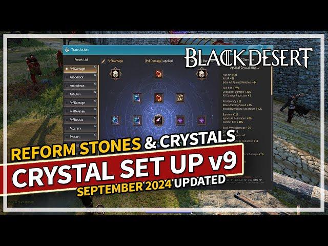 My Crystal & Reform Stone Set Up v9 for PvE & PvP and Lifeskills | Black Desert