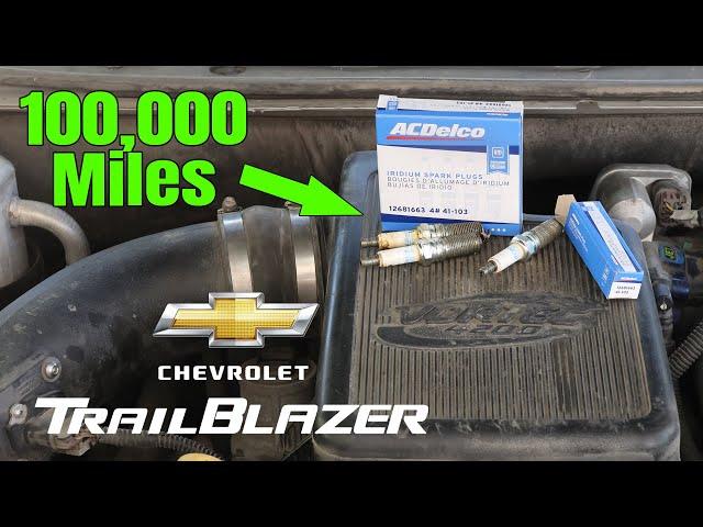 How to change spark plugs on a Chevy Trailblazer | GM Atlas 4200 Inline 6 cylinder spark plugs