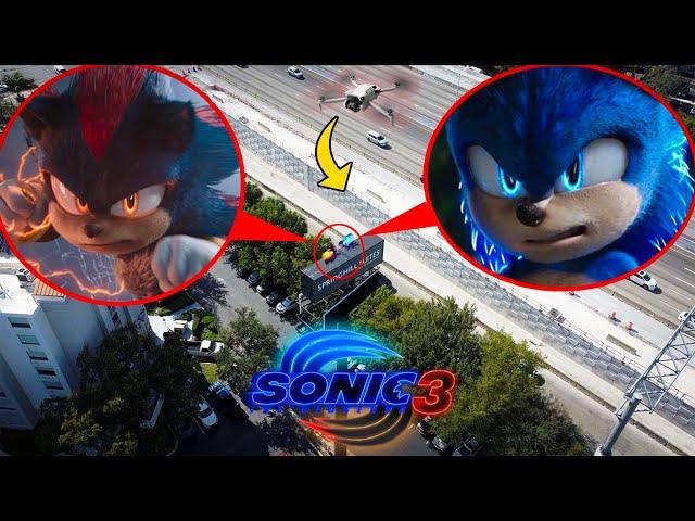 DRONE CATCHES SONIC VS SHADOW BATTLE IN REAL LIFE! | SONIC 3 MOVIE