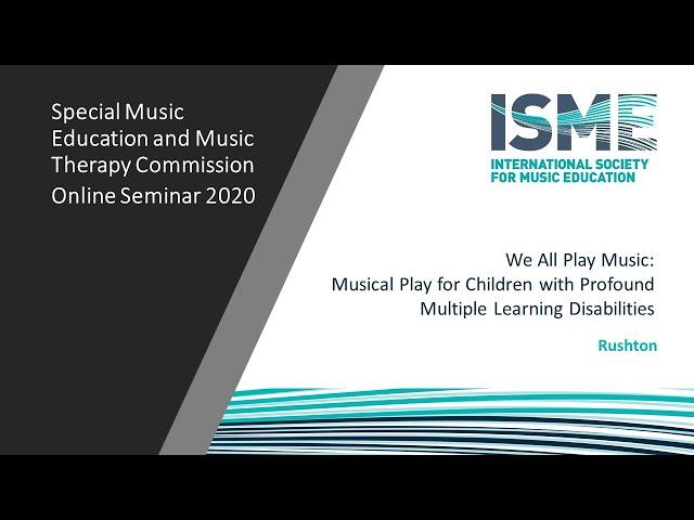 We All Play Music:Musical Play for Children with Profound Multiple Learning Disabilities