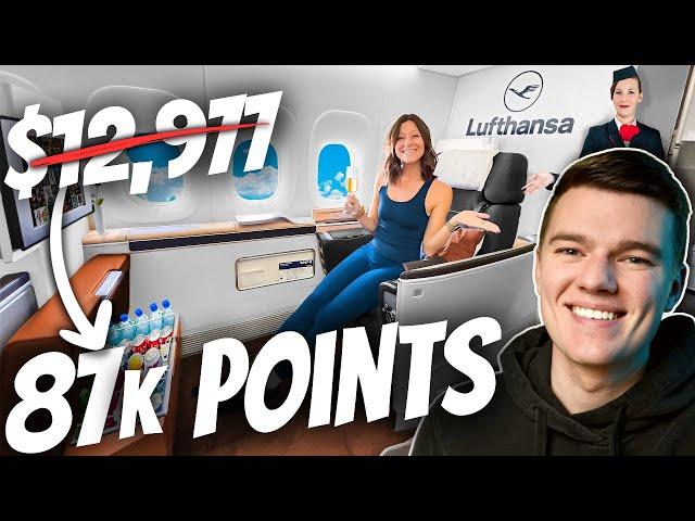 Lufthansa FIRST CLASS Using Miles & Points | Kara & Nate Breakdown