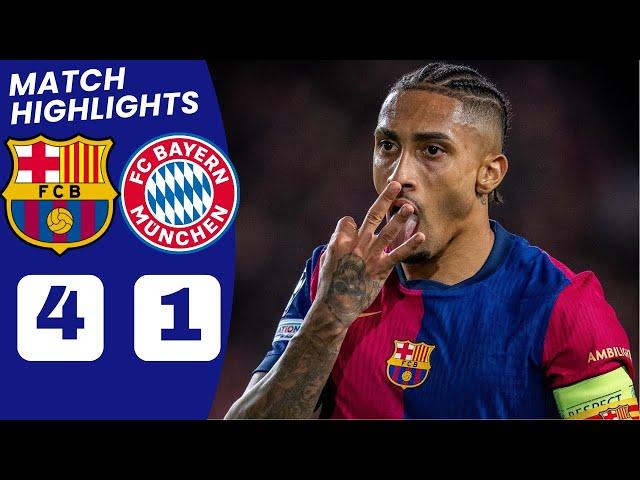 Barcelona vs Bayern Munich (4-1) Extended HIGHLIGHTS | Raphinha Goal vs Bayern Munich.