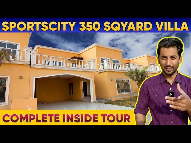 Sportscity Villa Complete Inside Tour || 350 Sqyard Villa || Bahria Town Karachi