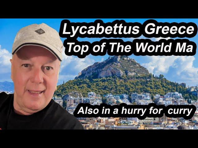 Lycabettos Greece a Cretaceous limestone hill in the Greek capital Athens