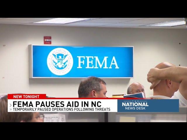 Why FEMA has to pause aid in North Carolina amid Helene clean-up