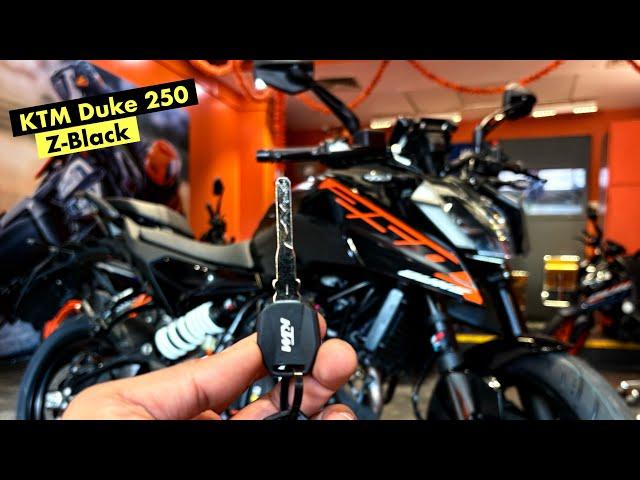 All New 2024 KTM Duke 250 Z Black Colour: Killer Looks - On Road Price ? Exhaust Sound !!