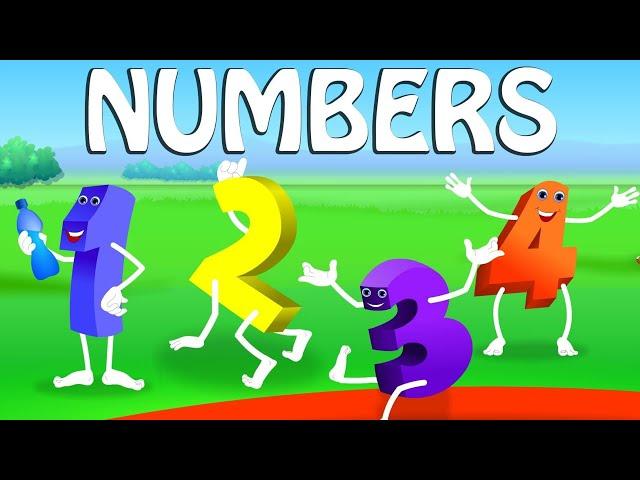 Детская песня про английские цифры "The numbers song"