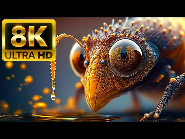 THE INSECT - 8K (60FPS) ULTRA HD - With Nature Sounds (Colorfully Dynamic)