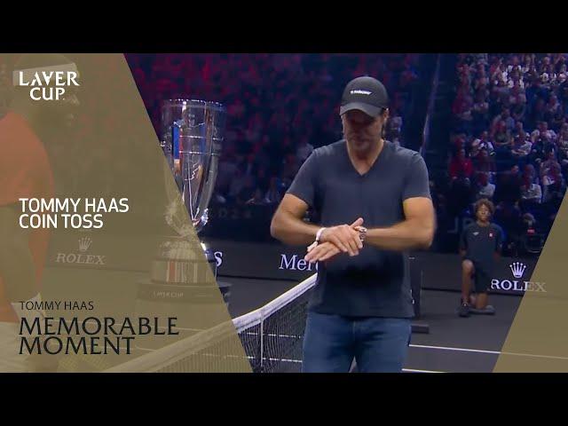 Tommy Haas Coin Toss | Laver Cup 2024