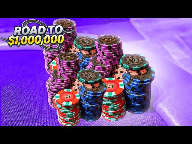 I Buy-In For $25,000 and Face MULTIPLE ALL-INS!  | Road to $1,000,000 Episode 16