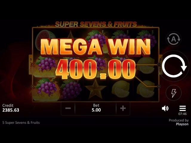 Super Sevens & Fruits  Mega WIN