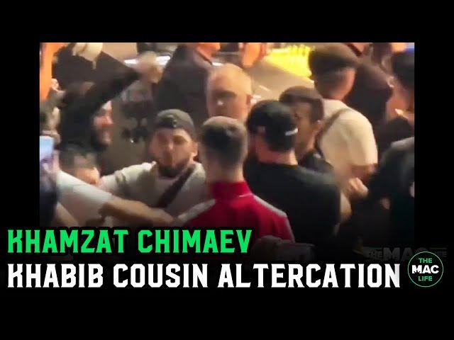 Khamzat Chimaev vs. Khabib Nurmagomedov's Cousin UFC 280 Incident Best Angle