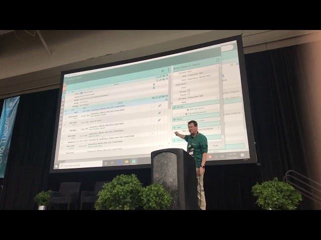 Demonstration of RootsMagic 8 at RootsTech