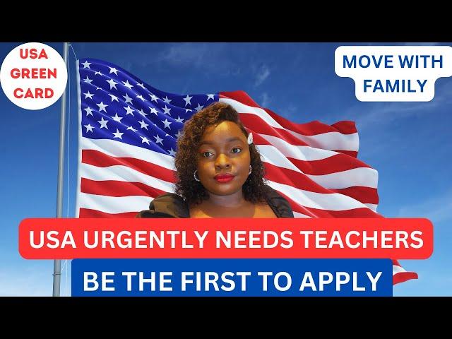 TEACHING JOBS IN USA FOR INTERNATIONAL APPLICANTS|APPLY NOW|FREE VISA SPONSORSHIP