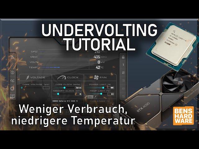 STROMVERBRAUCH und TEMPERATUR reduzieren! ALLES rund um UNDERVOLTING und POWERLIMITS! ERKLÄR-BEN #4