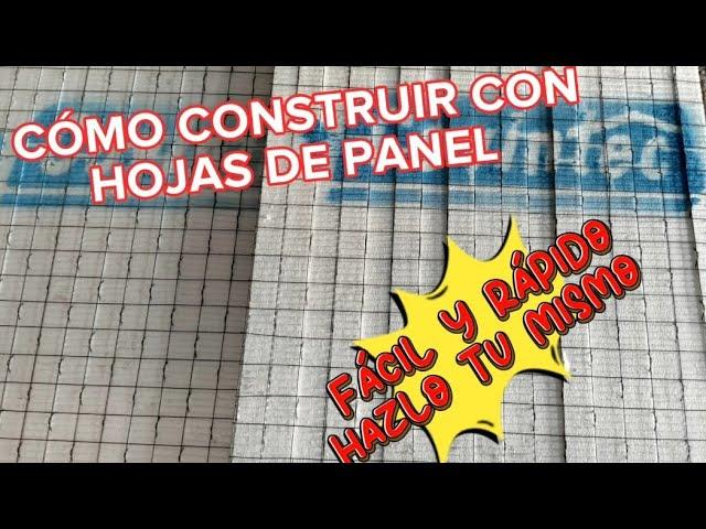 como construir muros con paneles   fácil y económico  #panel #muros