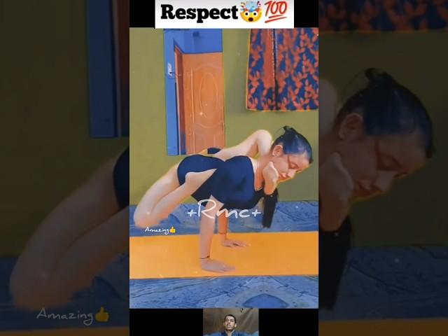 Respect|| The girl feet are bent up to head #shorts #respect