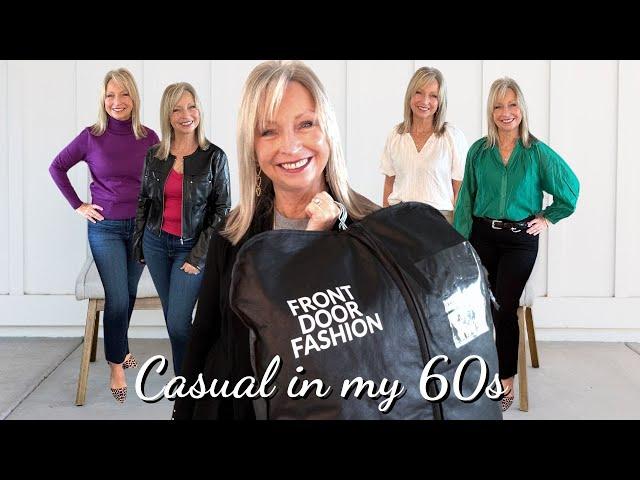 Unboxing and Try-On: Front Door Fashion style box. Casual in my 60s