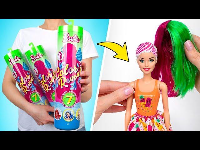 Otwieramy Barbie Color Reveal | Lalki zmieniające w wodzie kolor włosów i makijażu ‍️ ️