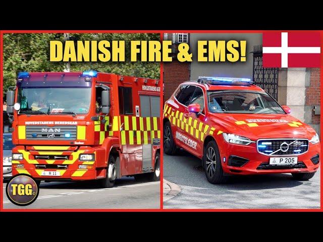 *ALMOST CRASHED!!* [Copenhagen] Fire & Ambulance Vehicles Responding