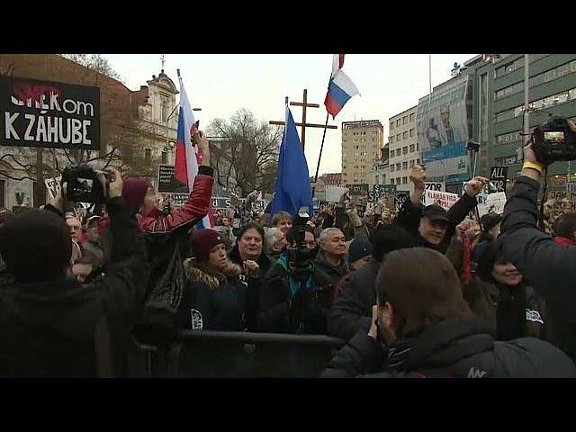 Riesendemo in Bratislava