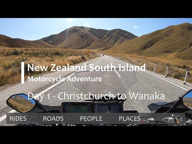 Motorcycle Touring - New Zealand South Island - Day 1