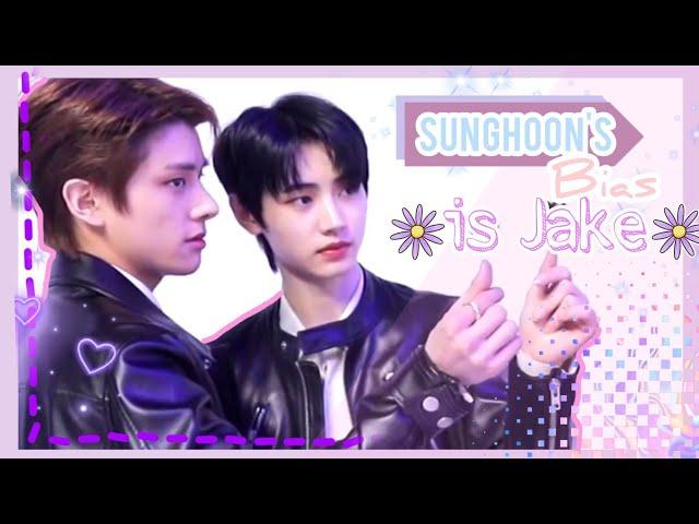 SUNGHOON 100% JAKE BIASED  (Jakehoon moments #2)  jake is my favorite -sunghoon 2020