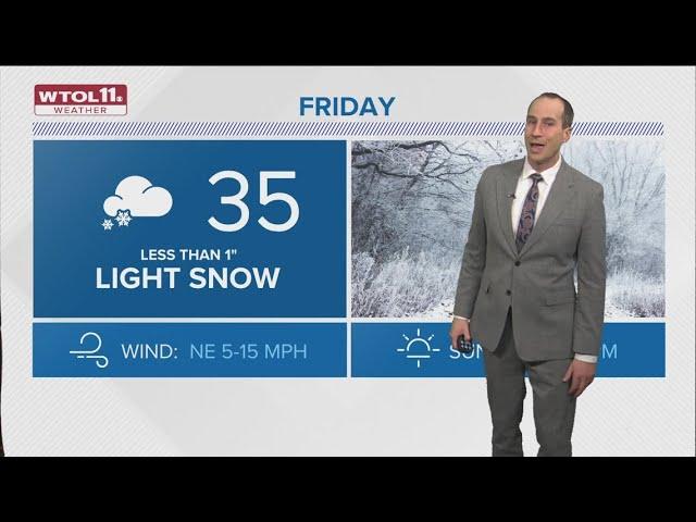 Light snow into Friday; much colder weekend ahead | WTOL 11 Weather