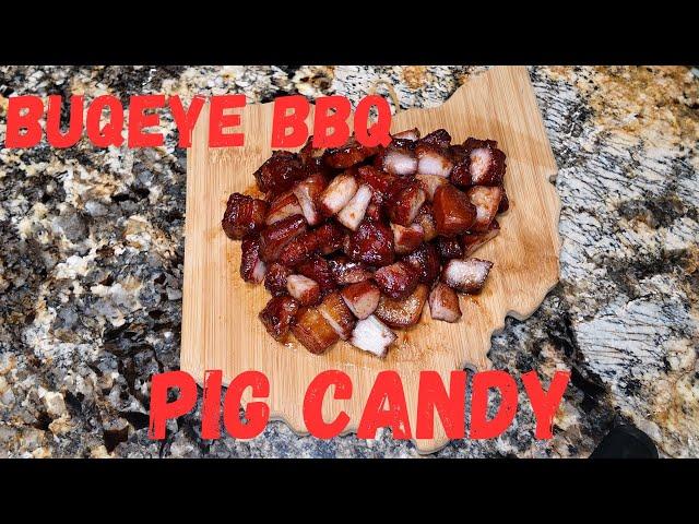 BuQeye BBQ Pig Candy | On the Weber Kettle Rotisserie Basket