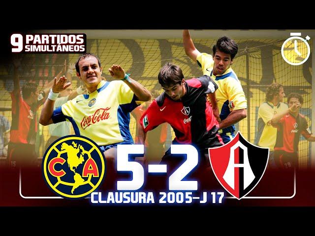 AMÉRICA vs ATLAS - Clausura 2005 - Jornada 17 SIMULTÁNEA - TODOS los goles