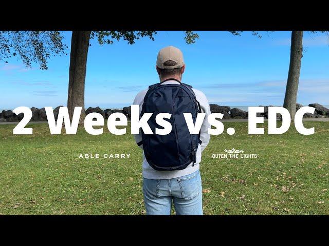 Two Week Travel vs. Everyday Carry | Minimalist Pack With Me | Able Carry Max EDC