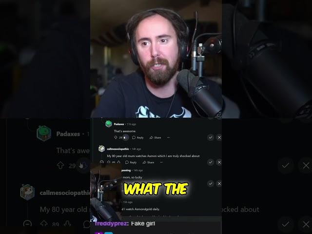 Asmon found his only female viewer #asmongold #twitch #react #gaming #news #drama