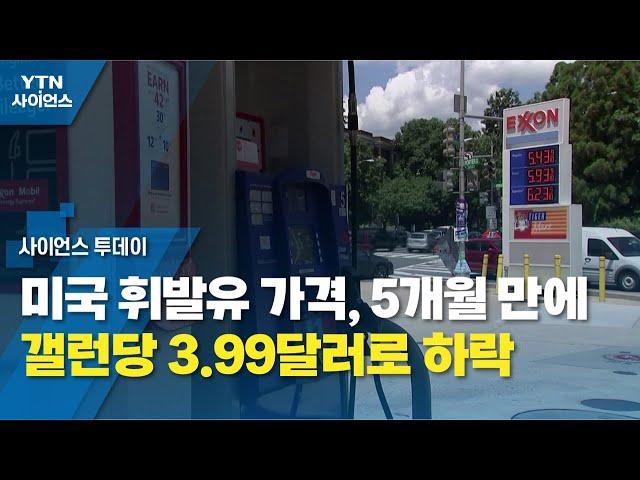 미국 휘발유 가격, 5개월 만에 갤런당 3.99달러로 하락 / YTN 사이언스