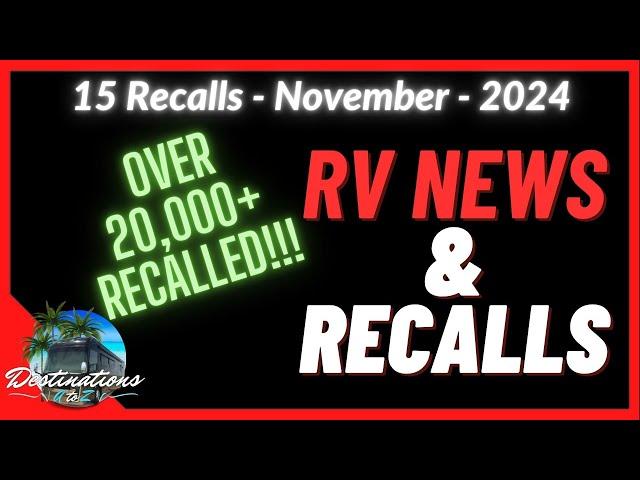 BREAKING NEWS : AIR CONDITIONER FIRES - RV News and Recalls - November 2024