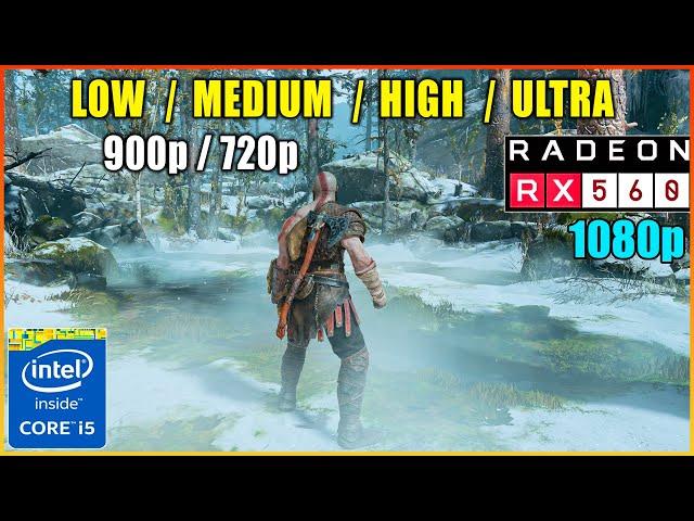 RX560 4GB / God of War - 900p, 720p, All Settings