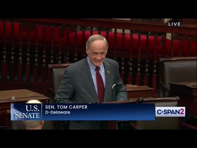 Senators Carper and Coons Honor Retiring TV Anchor Jim Gardner