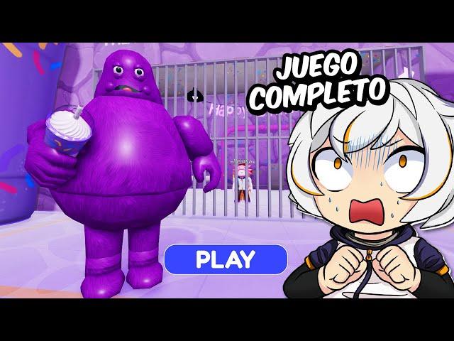 ESCAPA DE LA PRISION DE GRIMACE SHAKE COMPLETO (GRIMACE BARRY'S PRISON RUN ROBLOX)