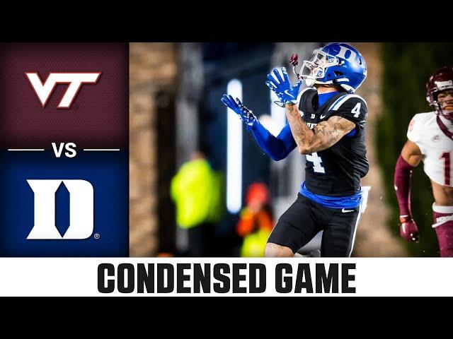 Virginia Tech vs. Duke Condensed Game | 2024 ACC Football