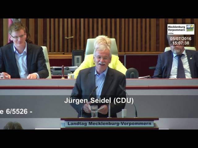 05.07.2016, Jürgen Seidel, CDU-Fraktion, Landtag M-V, Abschiedsworte im Plenum