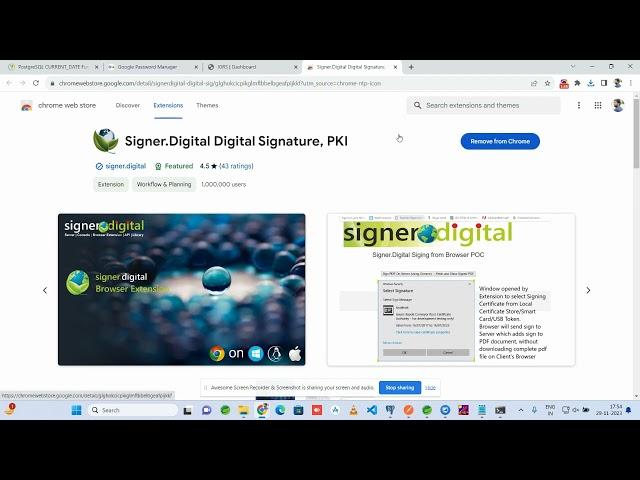 Dsc registration for IGRS portal solution