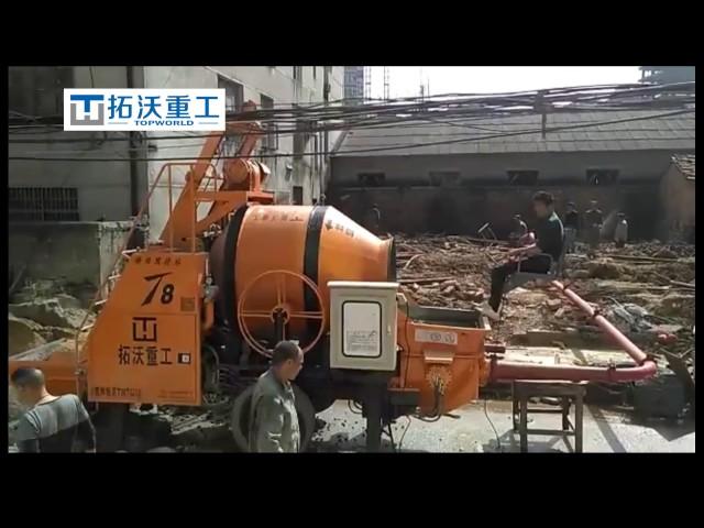 TOPWORLD T8 concrete mixer with pump