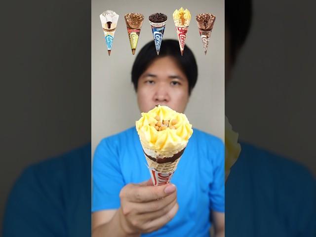 EATING VARIOUS KIND OF CORNETTO ICE CREAM #asmr #mukbang