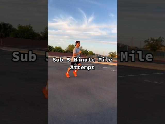 Attempting to run a sub 5 minute mile