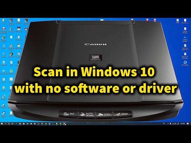 How to Scan a Document or Photo in windows 10 without  software or driver