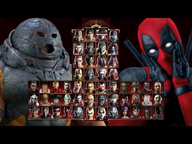 Mortal Kombat 9 - JUGGERNAUT & DEADPOOL MOD - Expert Tag Ladder - Gameplay @(1080p) - 60ᶠᵖˢ 