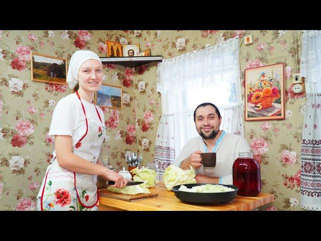 ДЕРЕВЕНСКАЯ ЖИЗНЬ НАПОЛНЕННАЯ СЧАСТЬЕМ | СНЕГОПАД | ДОМАШНИЙ ХЛЕБ ИЗ ПЕЧИ НА ЗАКВАСКЕ С ГОЛУБЦАМИ