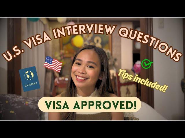 U.S. VISA INTERVIEW QUESTIONS | Tourist Visa/B1B2