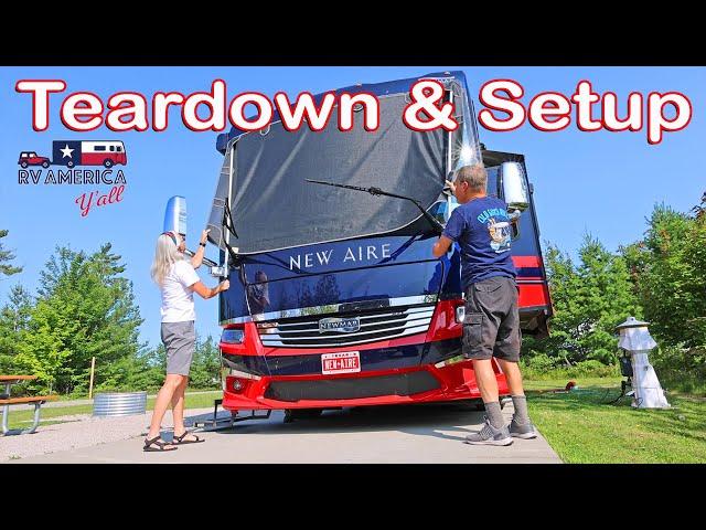 RV Travel Day Tips: How We Take Down and Set Up on a Travel Day